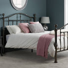 Victoria Black Metal Bed - Double or King Size - Furniture Network