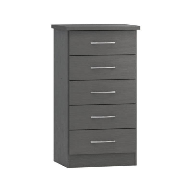 Nevada 5 Drawer Narrow Chest - Furniture Network