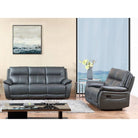 Rimini Leather Recliner Sofa Set - Grey or White - Furniture Network