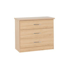 Nevada 3 Drawer Chest (Nightstand / Bedside) - Furniture Network