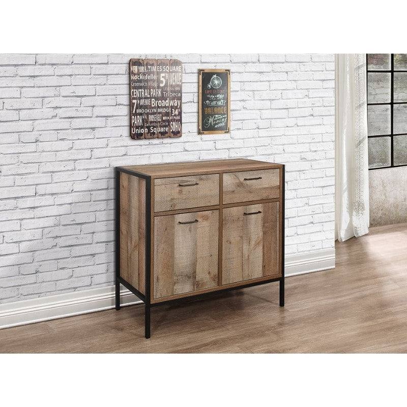 Urban 2 Door 2 Drawer Sideboard, Rustic Wood - Furniture Network