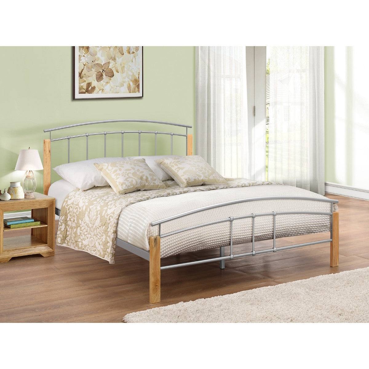 Tetras Grey Metal Bed - Single, Queen, Double, King - Furniture Network