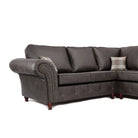 Oakland Leather Corner Sofa (Dark Brown) - Furniture Network