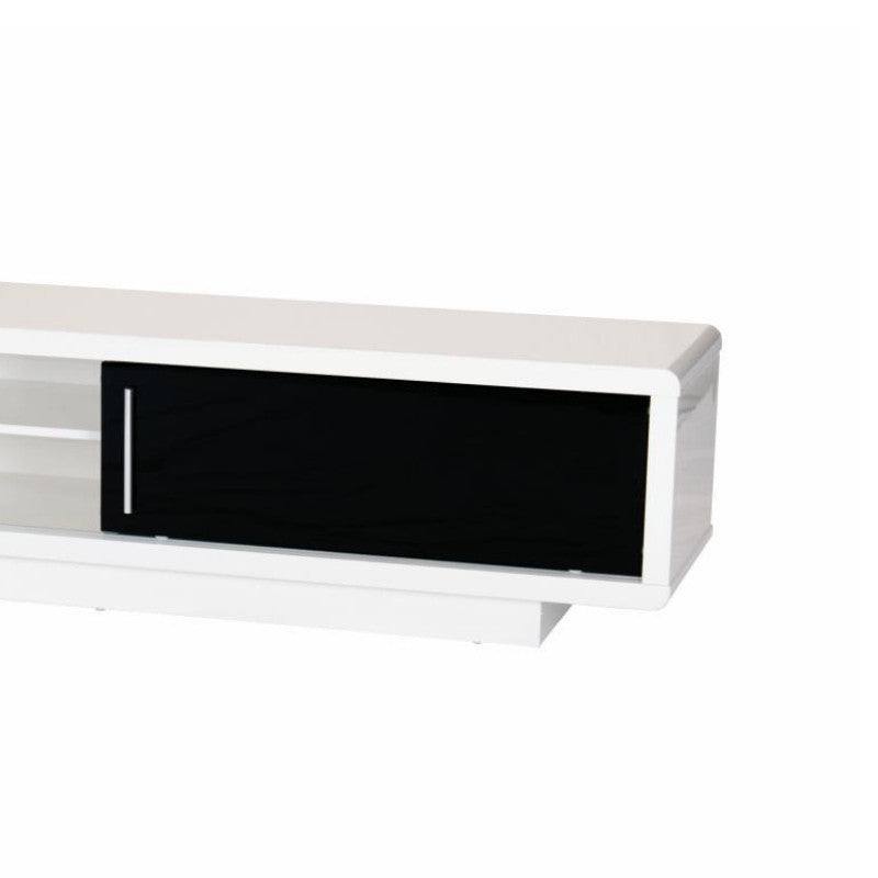 Newham Modern TV Stand - Black & White, Black, Brown - Large - Furniture Network