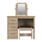 Lisbon 3 Piece Dressing Table Set with Mirror - Furniture Network