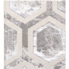 Aurora Crystal Metallic Silver Rug - Abstract & Geometric - Furniture Network