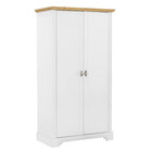 Toledo 2 Door Wardrobe in White or Black - Furniture Network