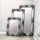 Roma Bevel Mirror in Antique Ornate Design - Small, Medium, Large - Furniture Network