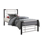 Faro Grey Metal Bed - Single, Queen, Double - Furniture Network