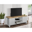 Highgate Large TV Stand - Navy, Cream, Grey - Furniture Network