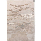 Aurora Linea Metallic Abstract Rug in Cream & Rose Gold - Furniture Network