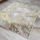 Aurora Galaxy Metallic Gold Rug - Abstract & Geometric - Furniture Network