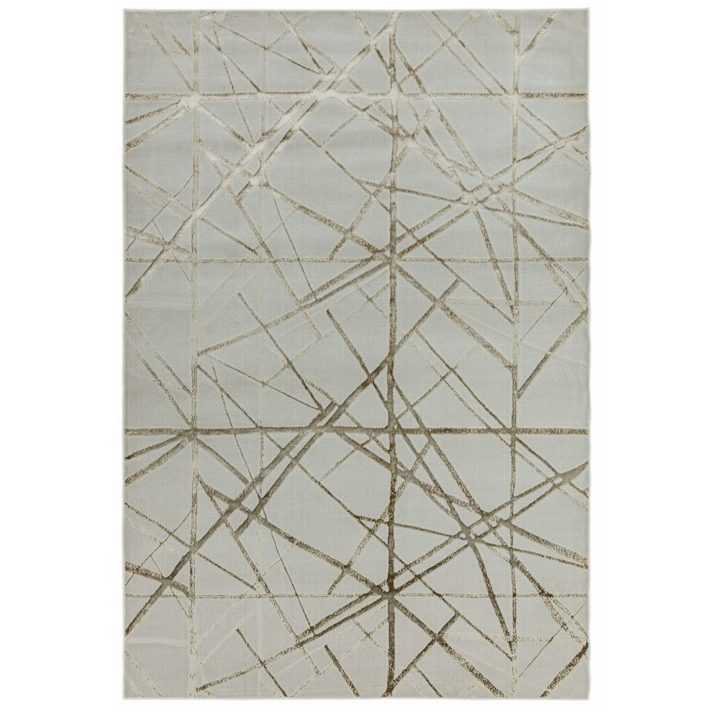 Aurora Mica Cream & Gold Rug - Abstract & Geometric - Furniture Network