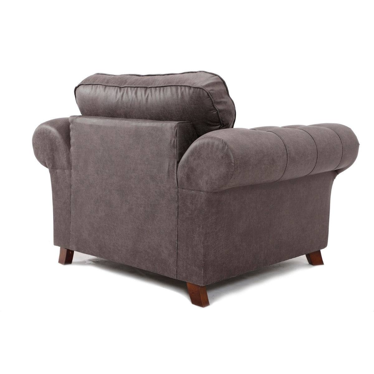 Oakland Leather Corner Sofa (Dark Brown) - Furniture Network