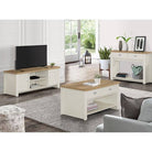 Highgate Large TV Stand - Navy, Cream, Grey - Furniture Network