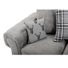 Verona 7 Seater Corner Sofa, Scatter Back Grey - Furniture Network