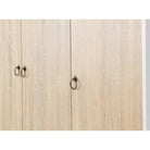 Nordic 3 Door 3 Drawer Wardrobe in Beige - Furniture Network