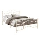 Canterbury Cream Metal Bed - Single, Queen, Double - Furniture Network