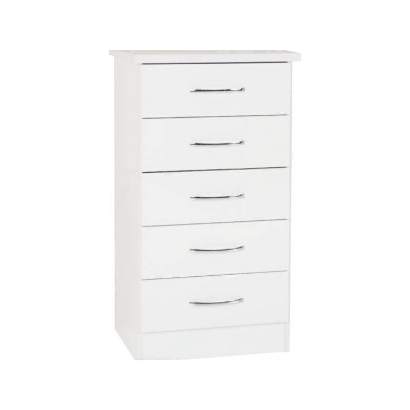 Nevada 5 Drawer Narrow Chest - Furniture Network