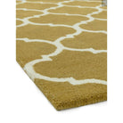 Albany Contemporary Wool Rug in Mustard, Beige, Green, Black, Blue - Furniture Network