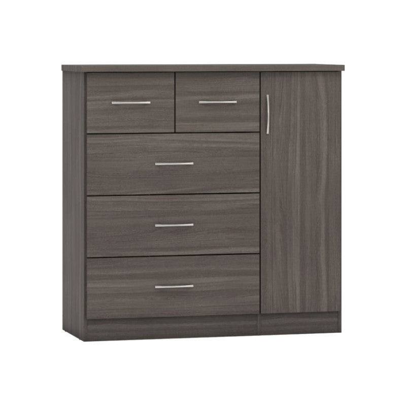 Nevada 5 Drawer Low Wardrobe - Furniture Network