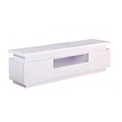 Polaris Large LED TV Unit in White - Furniture Network