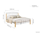 Tetras Grey Metal Bed - Single, Queen, Double, King - Furniture Network