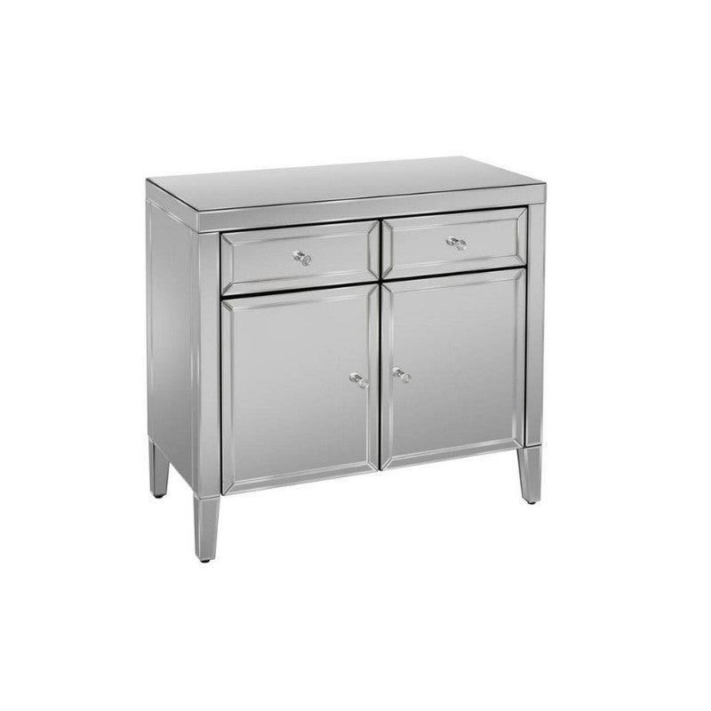 Valencia 2 Drawer 2 Door Mirrored Sideboard - Furniture Network