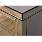 Valencia Mirrored Glass 3+2 Drawer Chest - Furniture Network