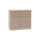 Nevada 3 Drawer Chest (Nightstand / Bedside) - Furniture Network