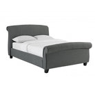 Arabella Linen Fabric Bed Frame in Grey - Double, King Size - Furniture Network