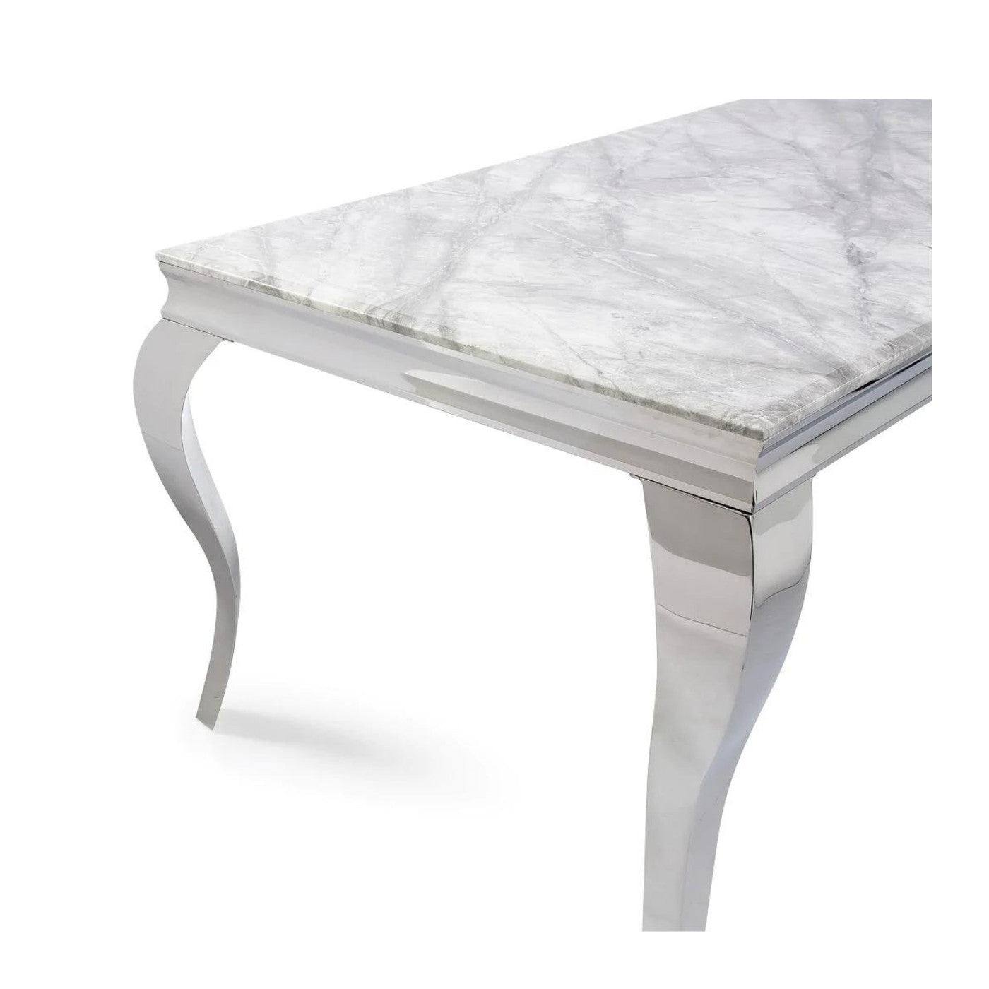 Louis Marble or Glass Coffee Table in White, Black or Grey - Furniture Network