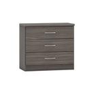 Nevada 3 Drawer Chest (Nightstand / Bedside) - Furniture Network