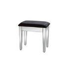 Valencia Mirrored Dressing Table Stool - Furniture Network