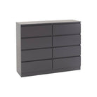 Malvern 8 Drawer Chest (White, Black, Brown, Grey) - Furniture Network