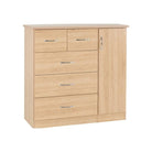 Nevada 5 Drawer Low Wardrobe - Furniture Network