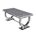 Arriana Dining Table - White, Grey, or Black Marble Effect or Glass - Furniture Network