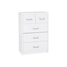 Charles 3+2 Drawer Chest (Brown, White) - Furniture Network