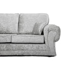 Tangent Corner Sofa in Black or Silver Crushed Velvet - Furniture Network