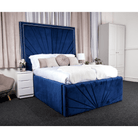 Catania Bed - Velvet Fabric Ottoman Bed with Tall Headboard - Furniture Network