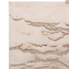 Aurora Linea Metallic Abstract Rug in Cream & Rose Gold - Furniture Network