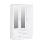 Charles 3 Door Mirrored Wardrobe - Furniture Network