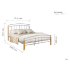 Tetras Grey Metal Bed - Single, Queen, Double, King - Furniture Network