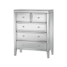 Valencia Mirrored Glass 3+2 Drawer Chest - Furniture Network