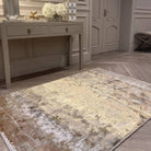 Aurora Dune Gold Metallic Rug - Abstract & Modern - Furniture Network