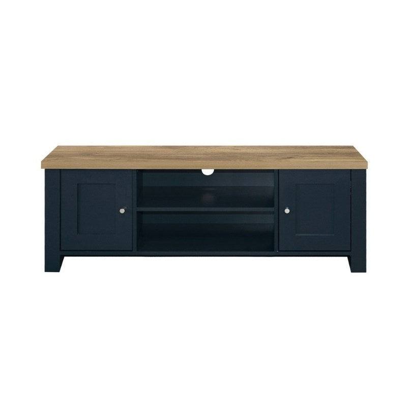 Highgate Large TV Stand - Navy, Cream, Grey - Furniture Network