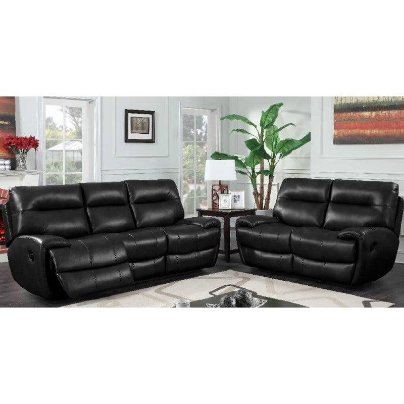 Baileys 3&2 Seater Leather Gel & PU Recliner Sofa, Black or  Grey - Furniture Network