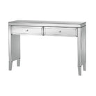 Valencia 2 Drawer Mirrored Glass Dressing Table - Furniture Network