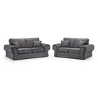 Wilcot 3+2 Sofa Set Grey Fabric - Furniture Network