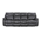 Atlanta 3 & 2 Seater Leather Recliner Sofa, Grey or Brown - Furniture Network